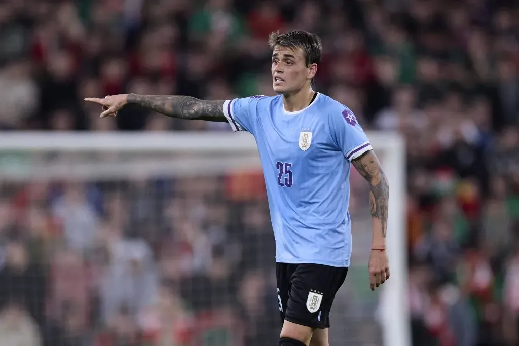 Nicolás Fonseca debutó en la Selección de Uruguay. (Foto: IMAGO).