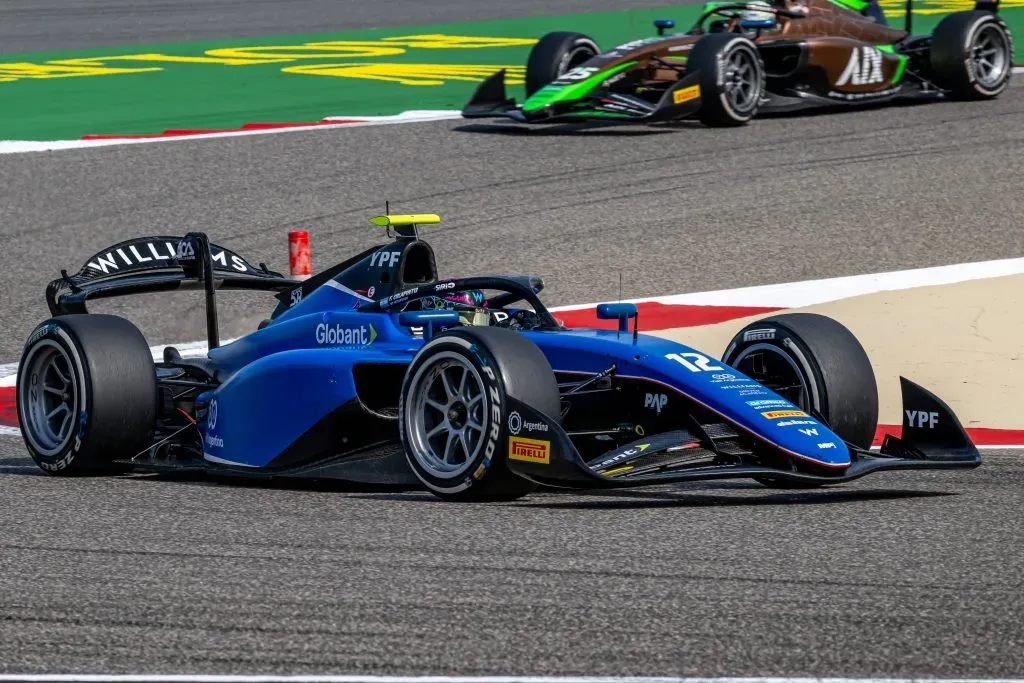 Franco Colapinto en la Fórmula 2. (Foto: IMAGO)