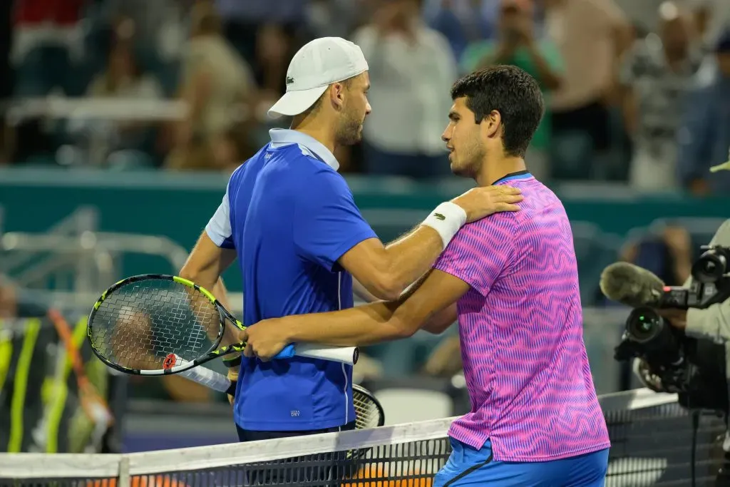 Dimitrov llegó a la final tras dejar en el camino a Alcaraz. Ahora buscará vencer a Sinner (IMAGO)