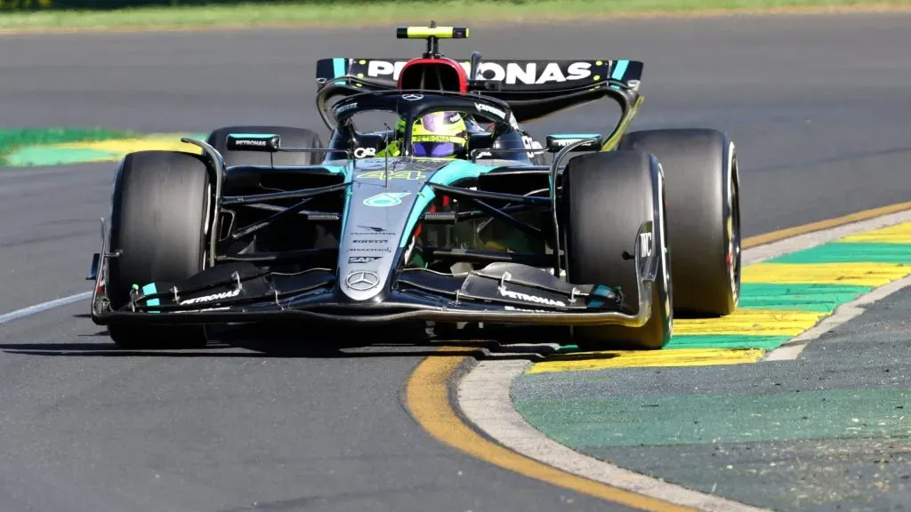 Lewis Hamilton en acción con Mercedes. (Foto: IMAGO)
