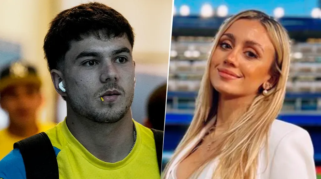 Lucas Blondel y Morena Beltrán, la pareja del momento. (Foto: Boca/Instagram)