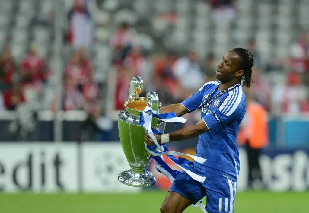 Didier Drogba con la Champions League, el momento más destacado de su carrera. Imago