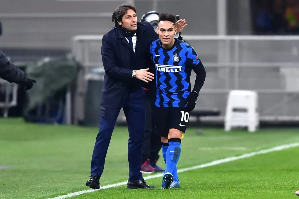 Antonio Conte, una figura casi paternal para Lautaro Martínez. Sin duda, un mentor en Italia.