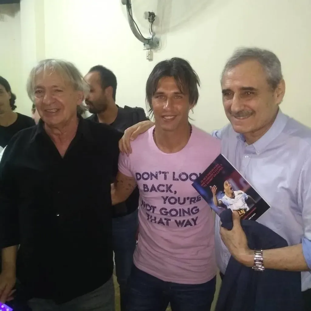 Toranzo, Fatiga Russo y Angel Cappa en un reencuentro. Foto IG.
