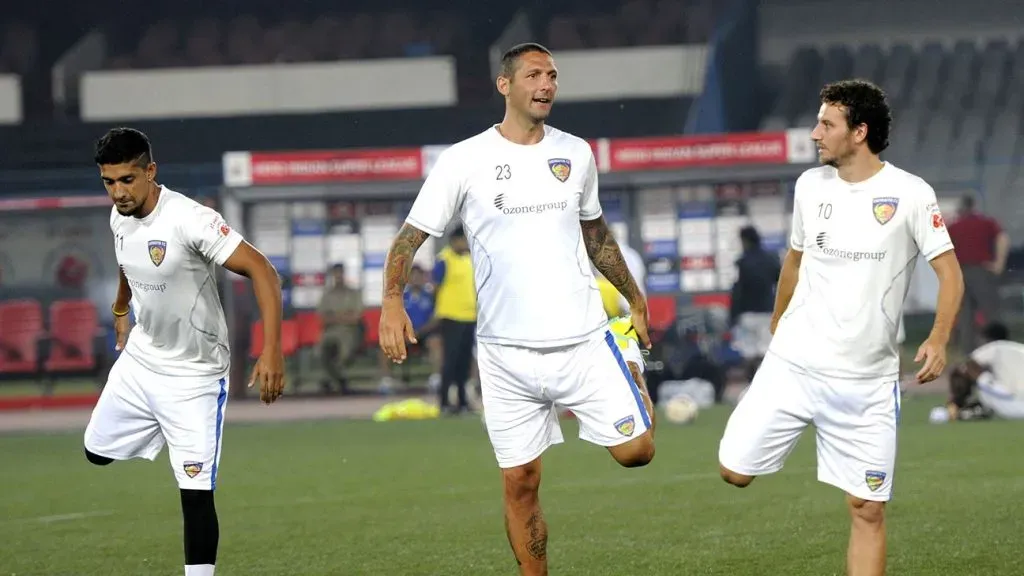 Materazzi jugó en la Indian Super League con más de 40 años.