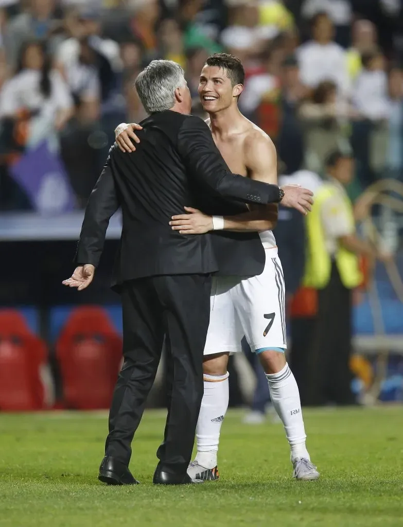 Carlo Ancelotti y Cristiano Ronaldo ganaron la Champions en su primera temporada juntos. (Foto: IMAGO / Avanti).