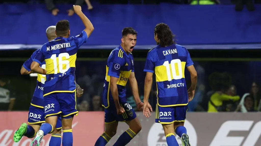 El desahogo de Anselmino en la Bombonera. (Imagen: CONMEBOL)