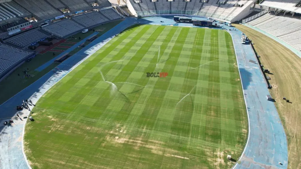 Imagen del campo de juego del estadio Mario Alberto Kempes (BOLAVIP)