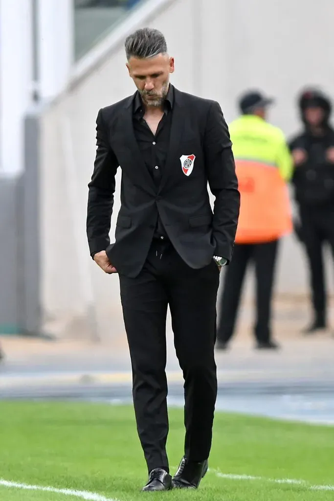 Demichelis durante el Superclásico contra Boca. (Foto: Getty).