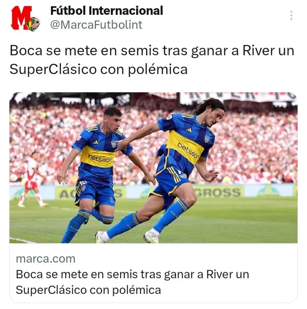 El triunfo de Boca sobre River tuvo repercusión mundial.