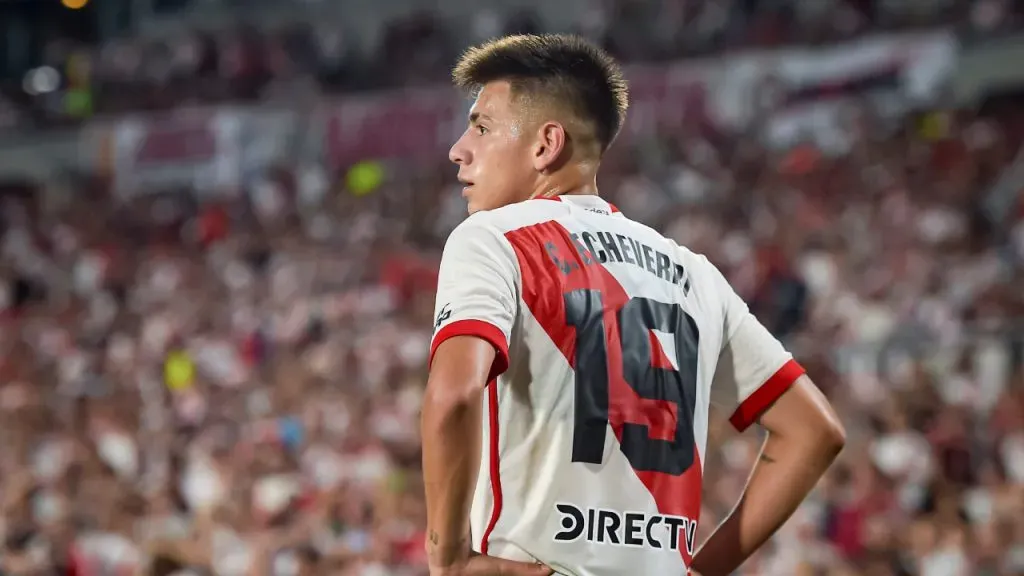 Claudio Echeverri, la joven figura de River (Getty Images).