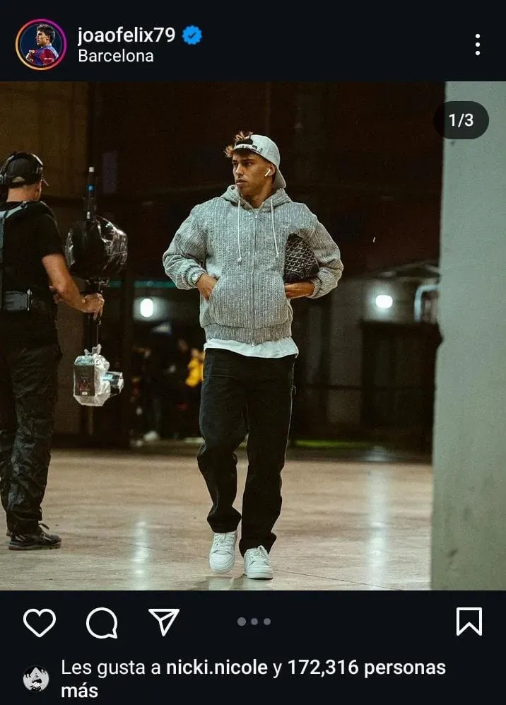 Los likes entre Nicki Nicole y Joao Felix