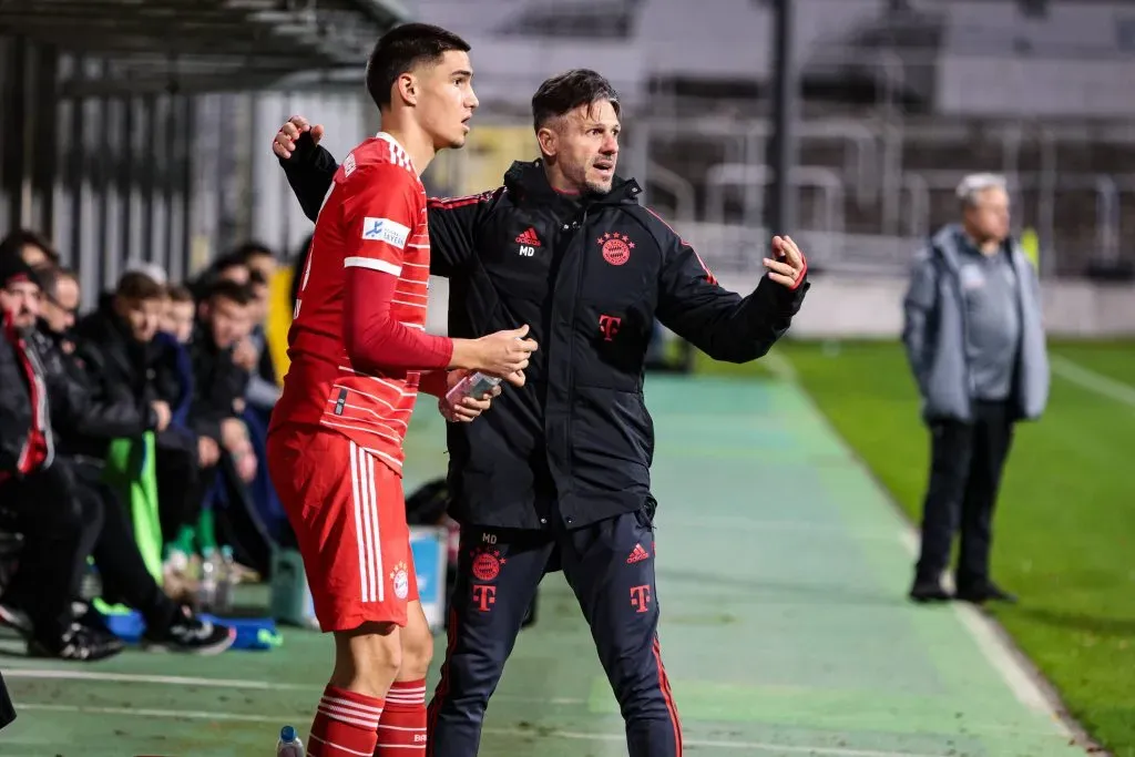 Martín Demichelis en su etapa como entrenador del FC Bayern Munich II.