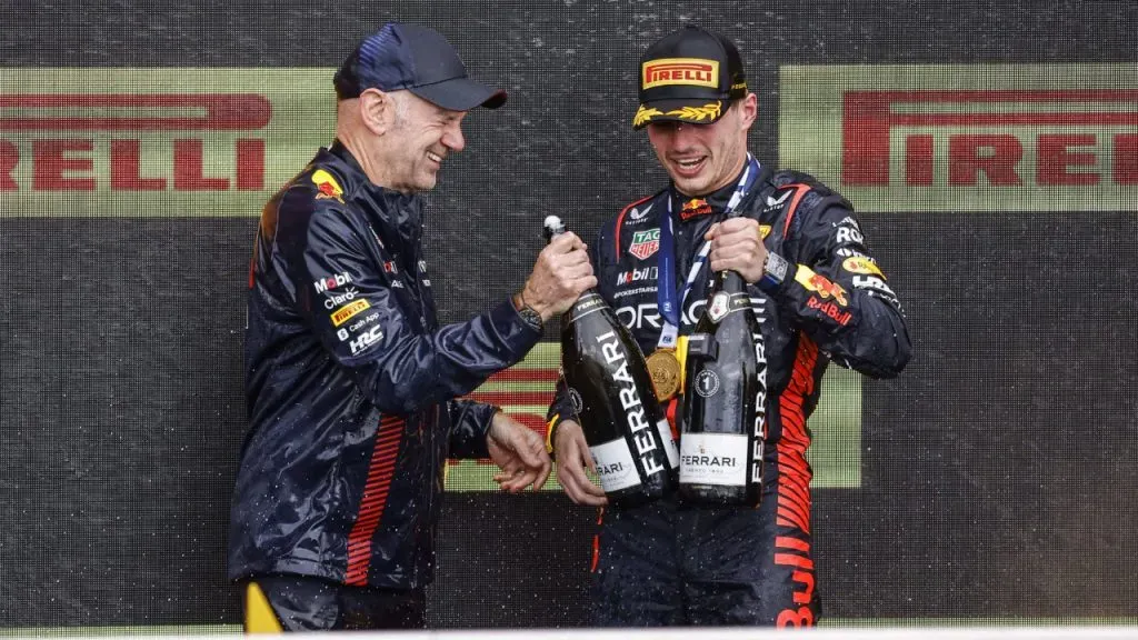 Adrian Newey y Max Verstappen