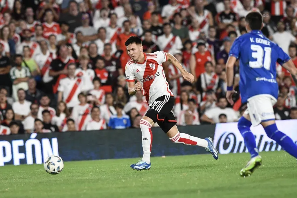 Franco Mastantuono en el River vs. Vélez por la Copa de la Liga.