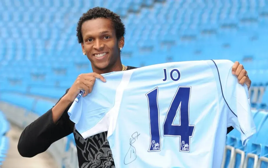 Jo en su arribo al Manchester City