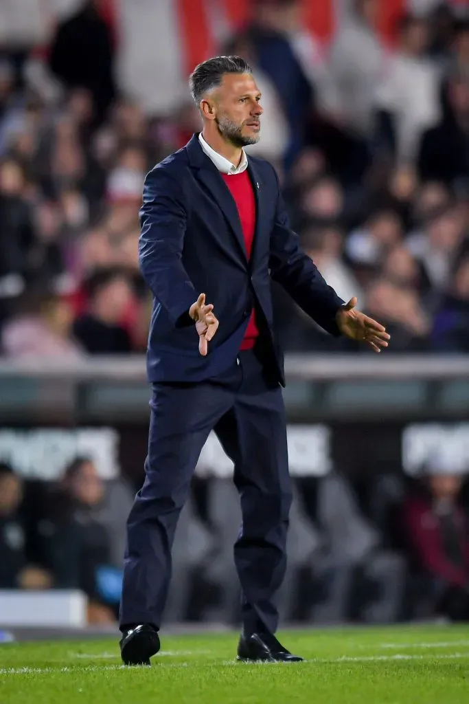 Martín Demichelis en el partido ante Central Córdoba. (Foto: Getty).