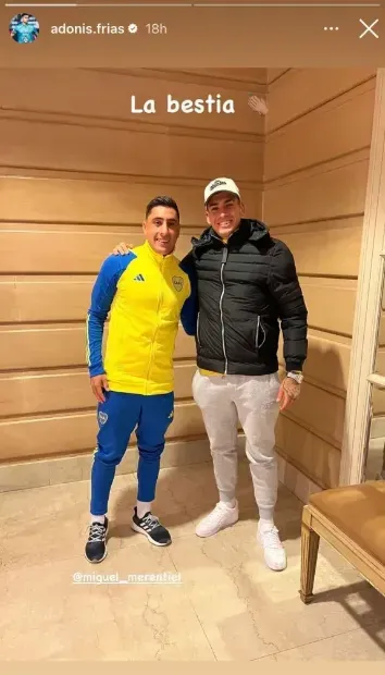 Adonis Frías y Miguel Merentiel (Instagram @adonis.frias).