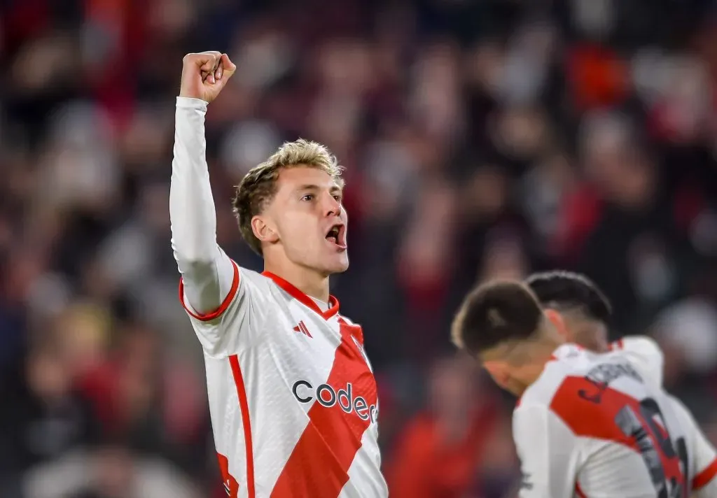 Facundo Colidio celebra su gol ante Belgrano. (Foto: Getty).