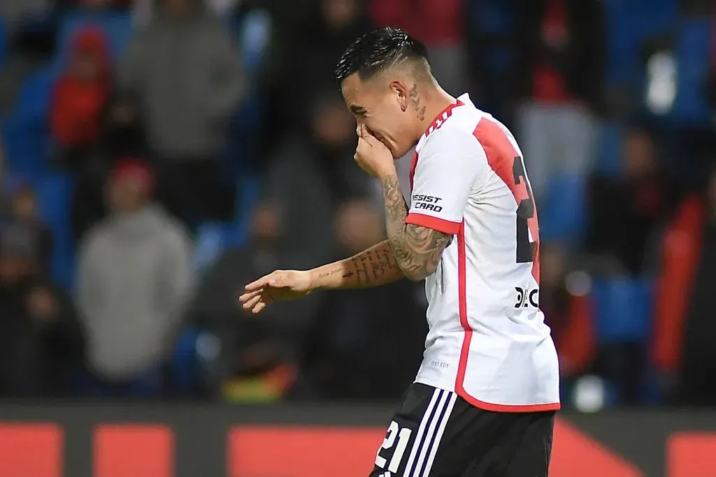 Esequiel Barco fue uno de los futbolistas de River que falló en la definición por penales.
