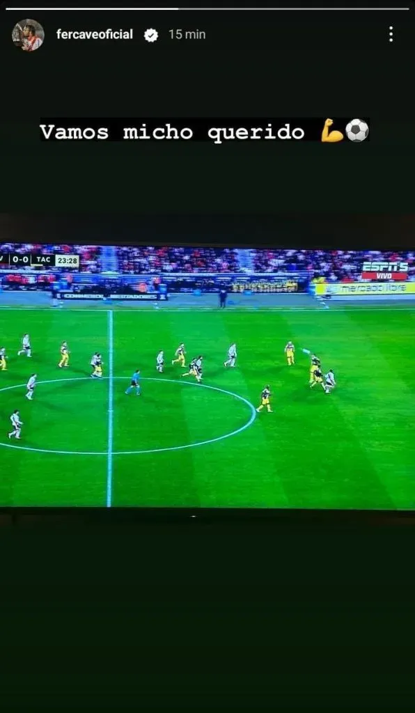 El posteo de Fernando Cavenaghi dedicado a Martín Demichelis.