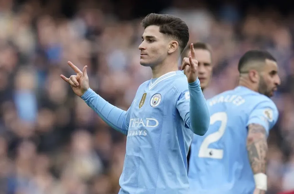 Julián y su clásico festejo. (Foto: IMAGO).
