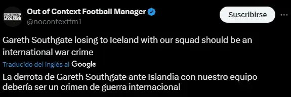 Las críticas a Southgate (Twitter).