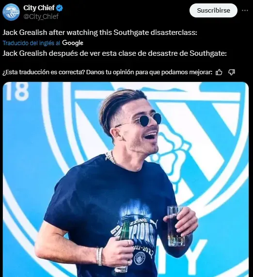 Las críticas a Southgate (Twitter).