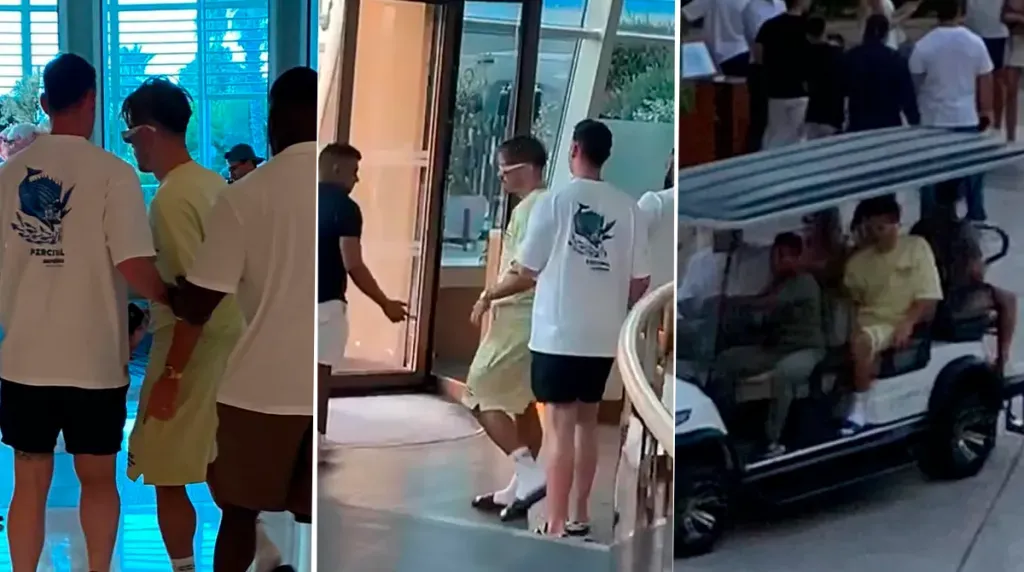 Grealish en Dubai (Fuente: The Sun)