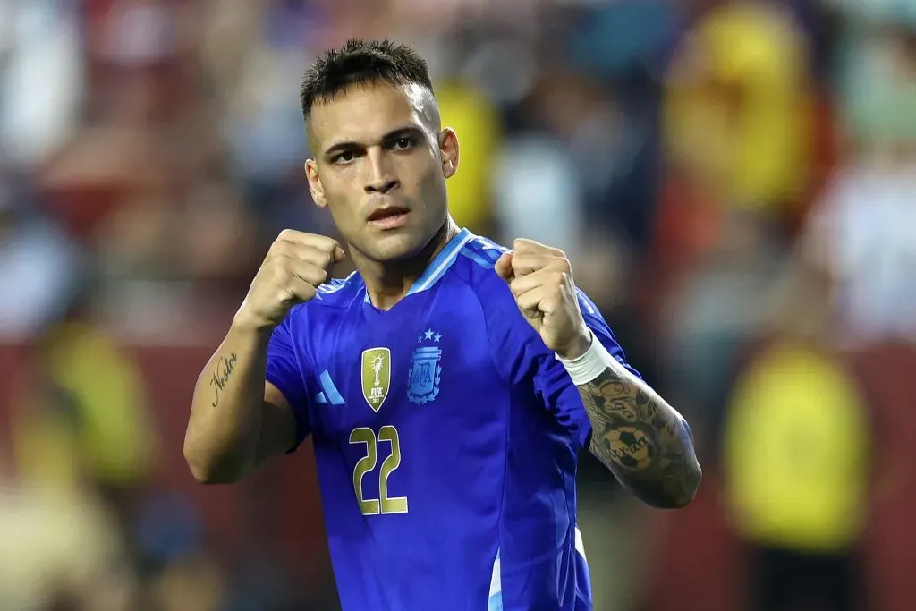 Lautaro Martínez sería el 9 titular de la Selección Argentina en la Copa América. (Foto: Getty).