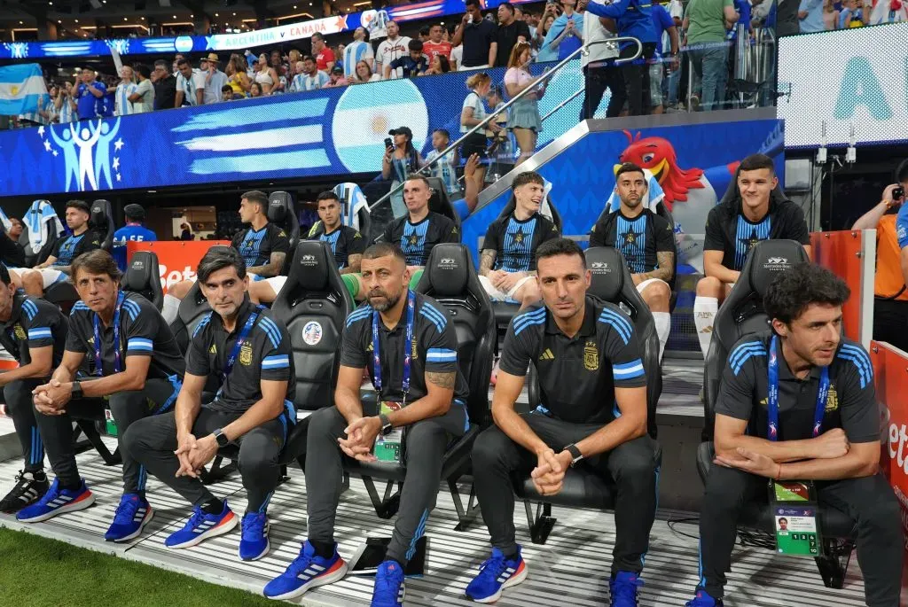 Scaloni habló tras el triunfo argentino. (Foto: Prensa AFA).