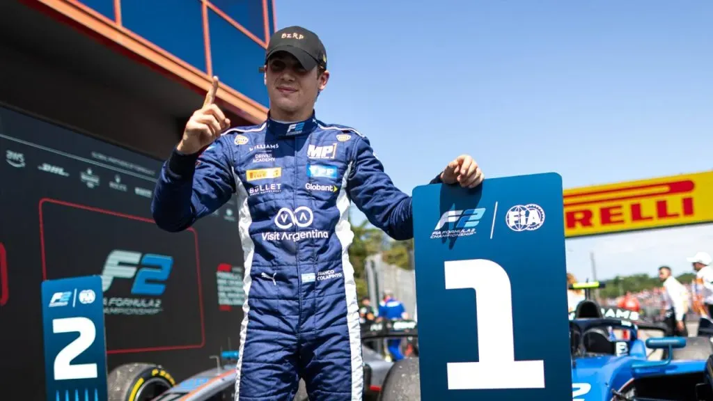 Franco Colapinto, ya ganó una carrera en la Fórmula 2.