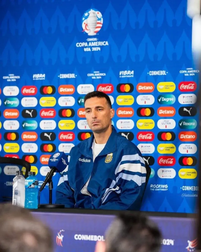 Lionel Scaloni habló en conferencia de prensa.