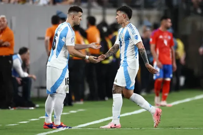 Gio Lo Celso entró a los 20′ del ST por Enzo Fernández (Getty)