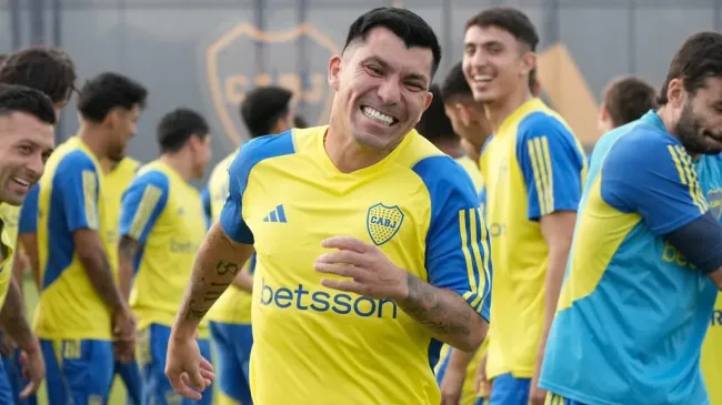 Gary Medel ya puede jugar oficialmente para Boca. (Foto: Boca)