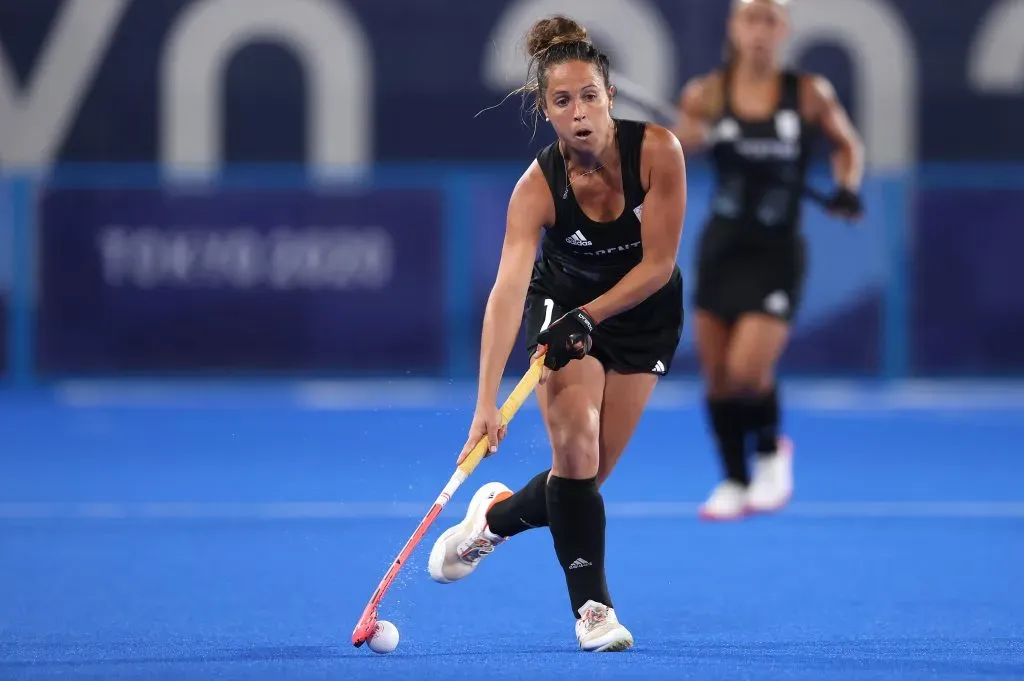 Rocío Sánchez Moccia defendiendo la camiseta de Argentina. (Getty Images)