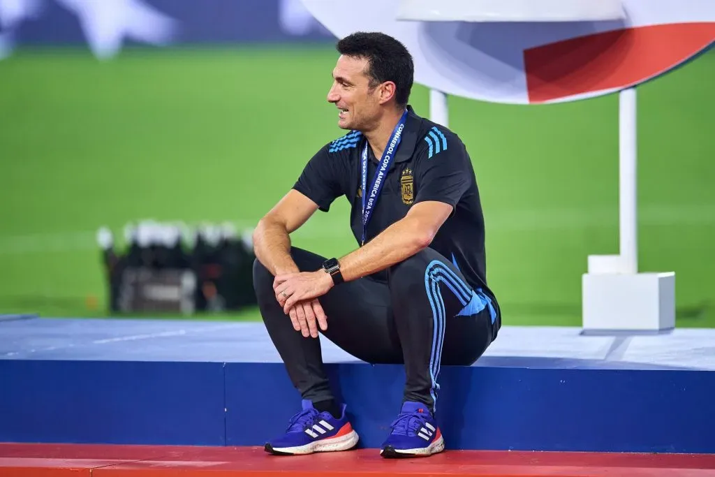 La felicidad del trabajo bien hecho. Campeón de la Copa América una vez más.