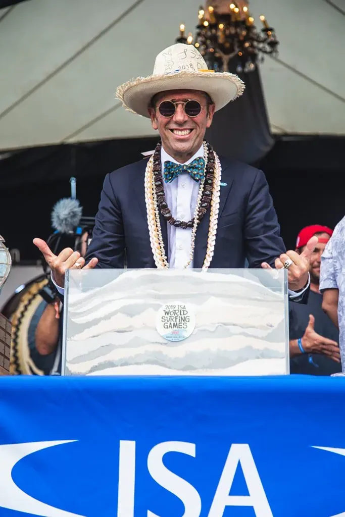 Aguerre y una vida dedicada al surf.