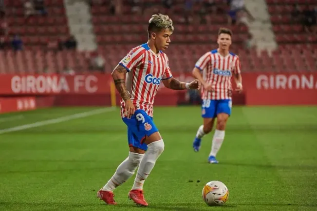 Darío Sarmiento en su paso por Girona. (Foto: Instagram).