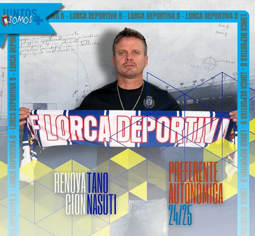 Lorca anunció que Nasuti continúa como entrenador. (Foto: Prensa Lorca Deportiva).