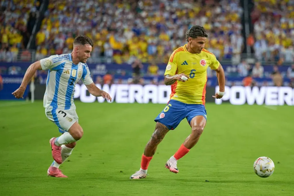 Richard Ríos disputando la final de la Copa América. (Foto: IMAGO / Agencia-MexSport).