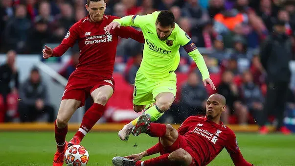 Lionel Messi, imparable para los jugadores de Liverpool.