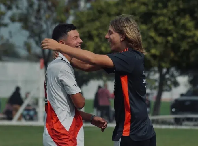Bastian Demichelis y Valentino López. (Foto: @bastian_demichelis).