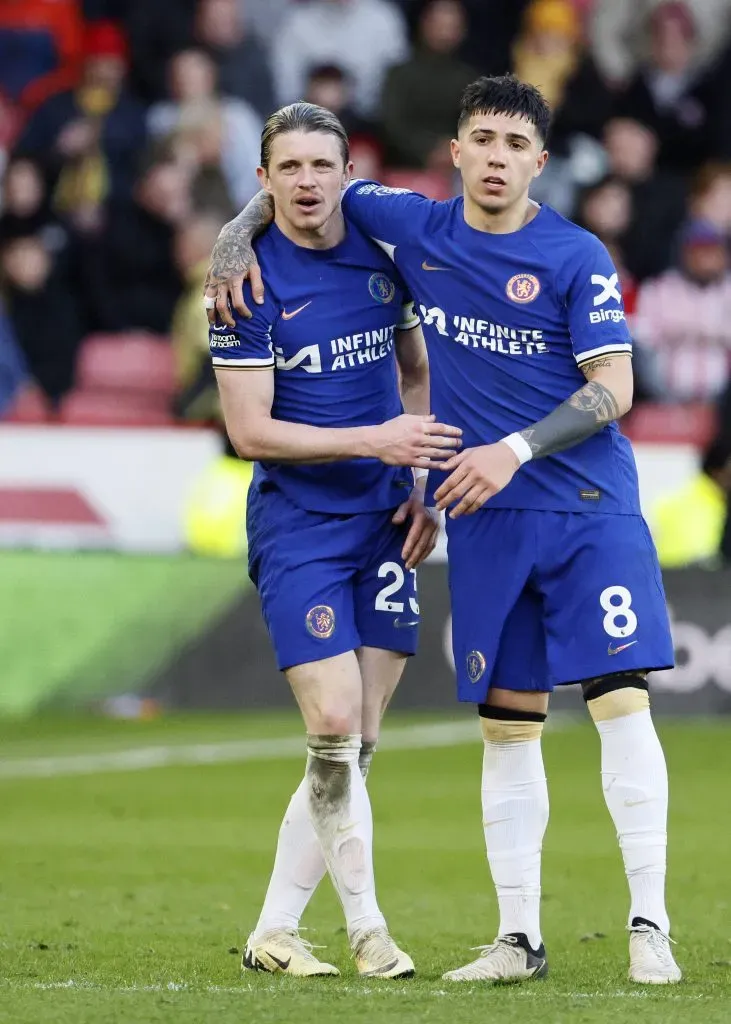 Maresca optó por Enzo Fernández y dejó ir a Gallagher. IMAGO