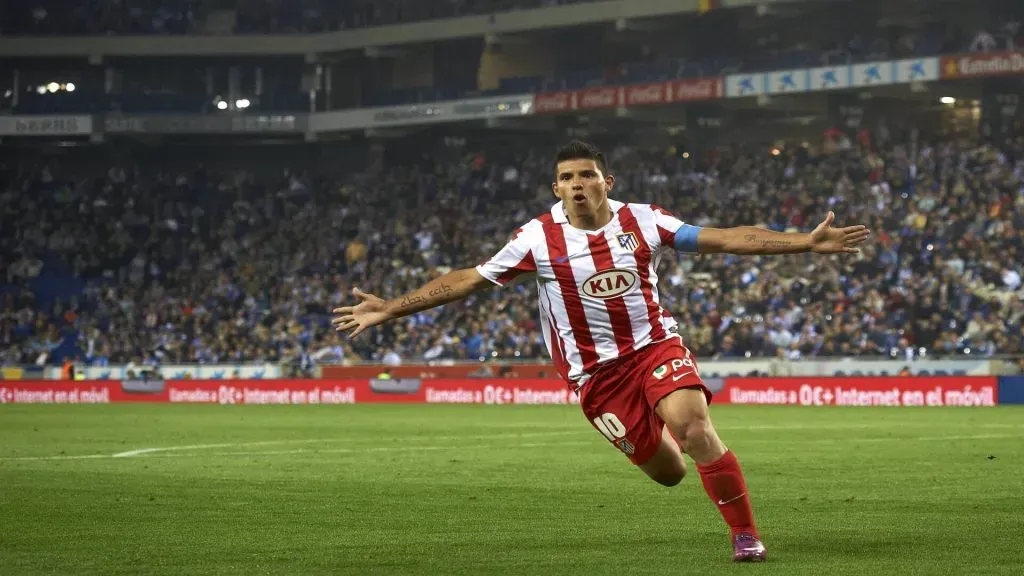 Sergio Agüero es uno de los argentinos que se convirtió en ídolo del Atlético de Madrid. (Imago)
