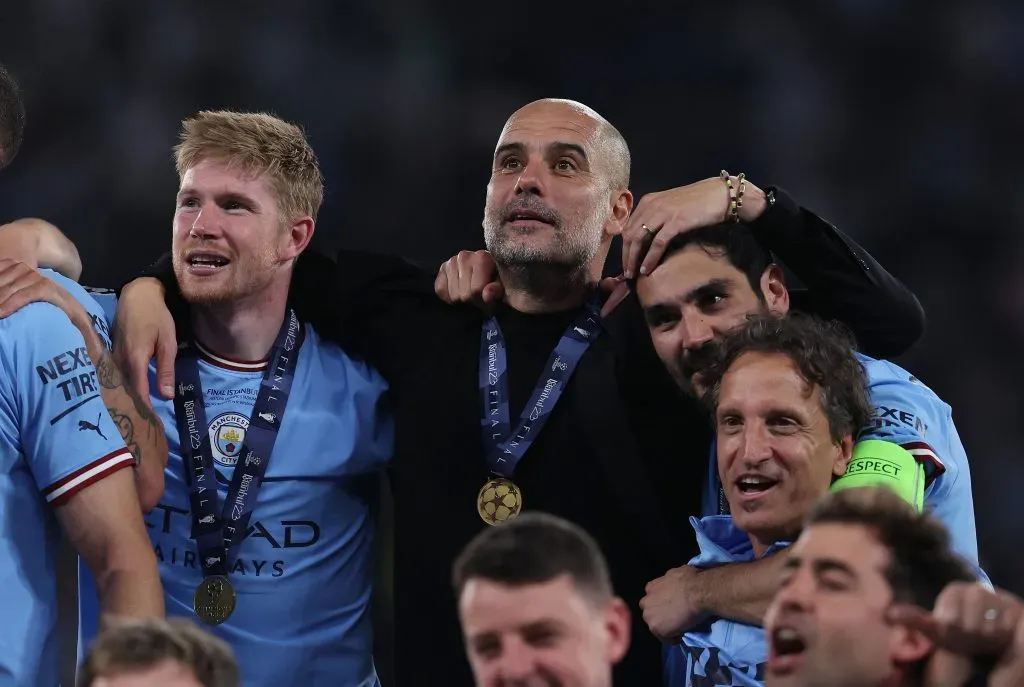 Ilkay Gündogan y Pep Guardiola ganaron la Champions antes de la salida del alemán.