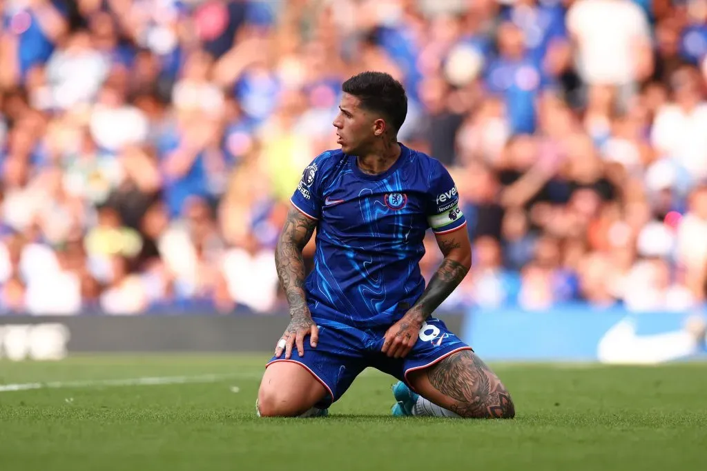 Enzo Fernández no tuvo el mejor partido ante Manchester City. IMAGO