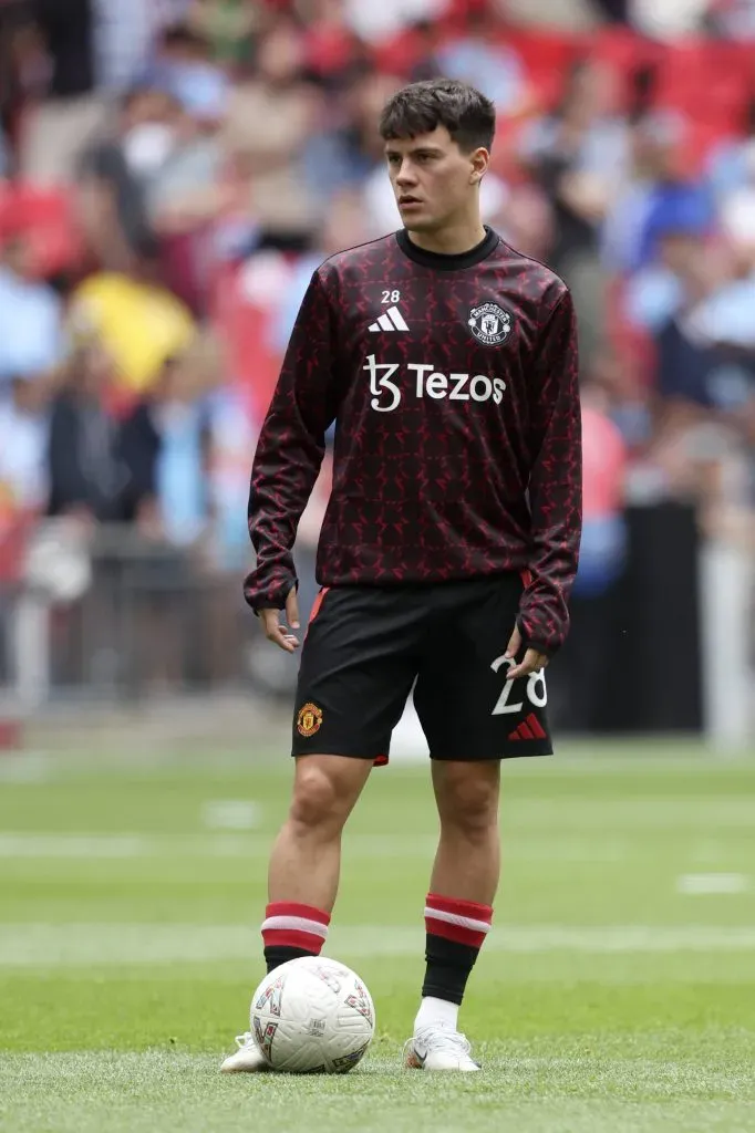 El futuro de Facundo Pellistri sigue en manos del Manchester United, a pesar de haber sido vendido. IMAGO