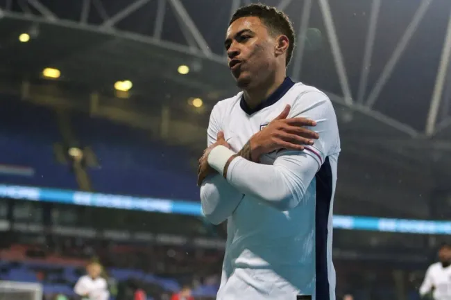 Morgan Rogers, la inspiración de Cole Palmer para su celebración. IMAGO