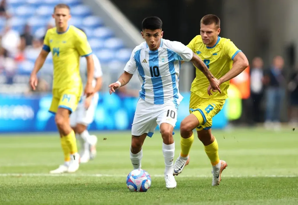 Thiago Almada en la Selección Argentina.